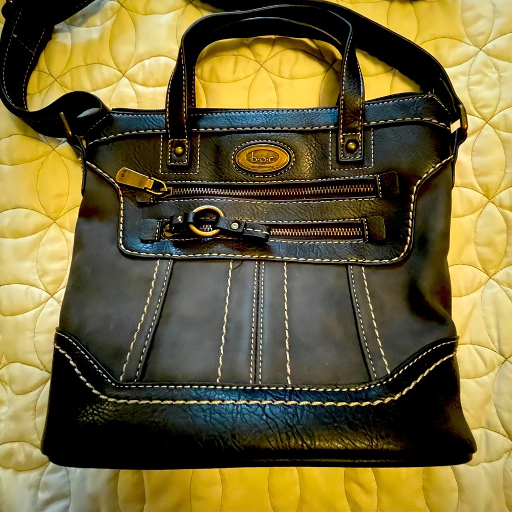 Amherst B.O.C. Born Concept Crossbody Bag Black and Gray Sable